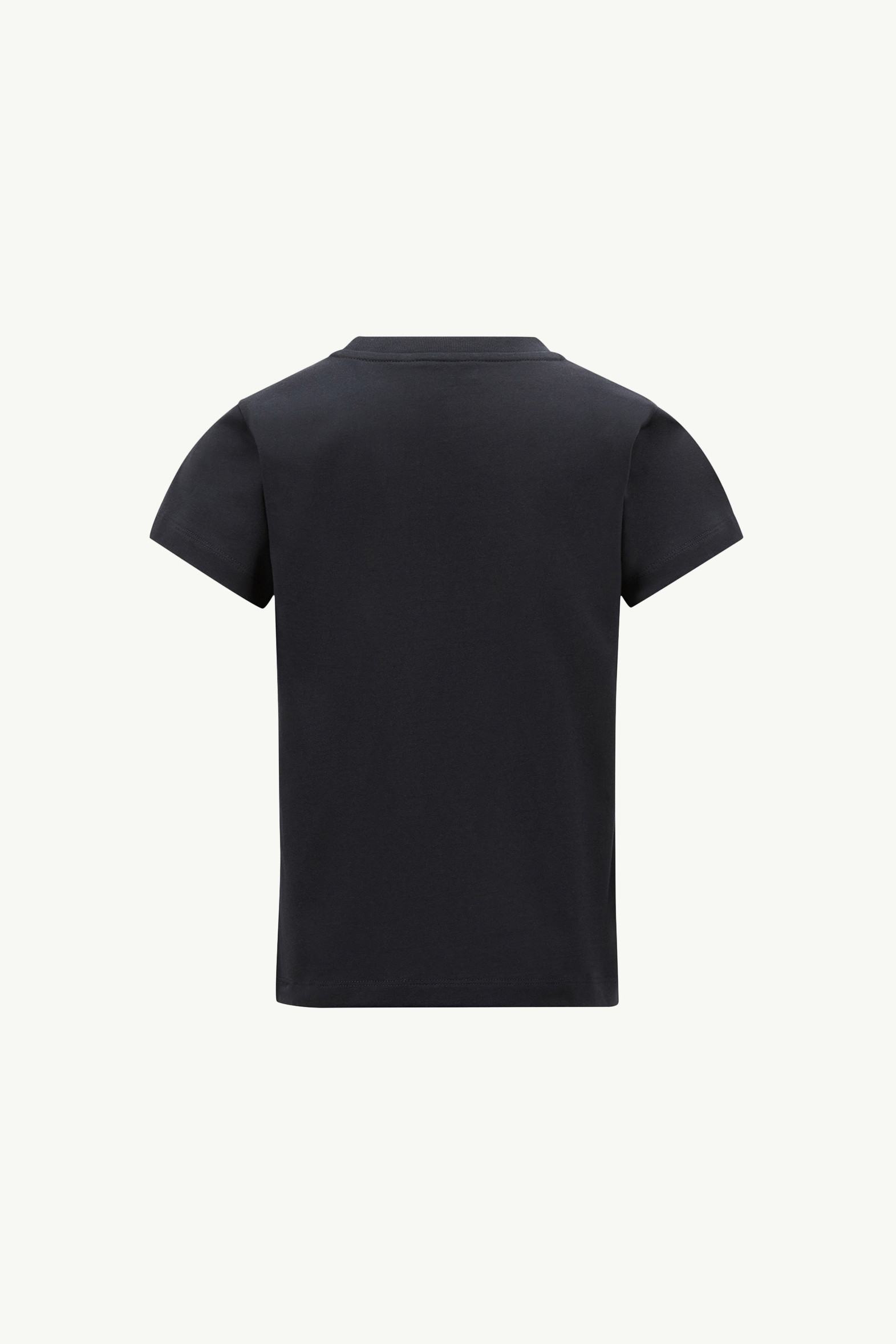 Camiseta de algodón con parche con logotipo (pack de 3) Niño Azul & Negro & Blanco Moncler 2